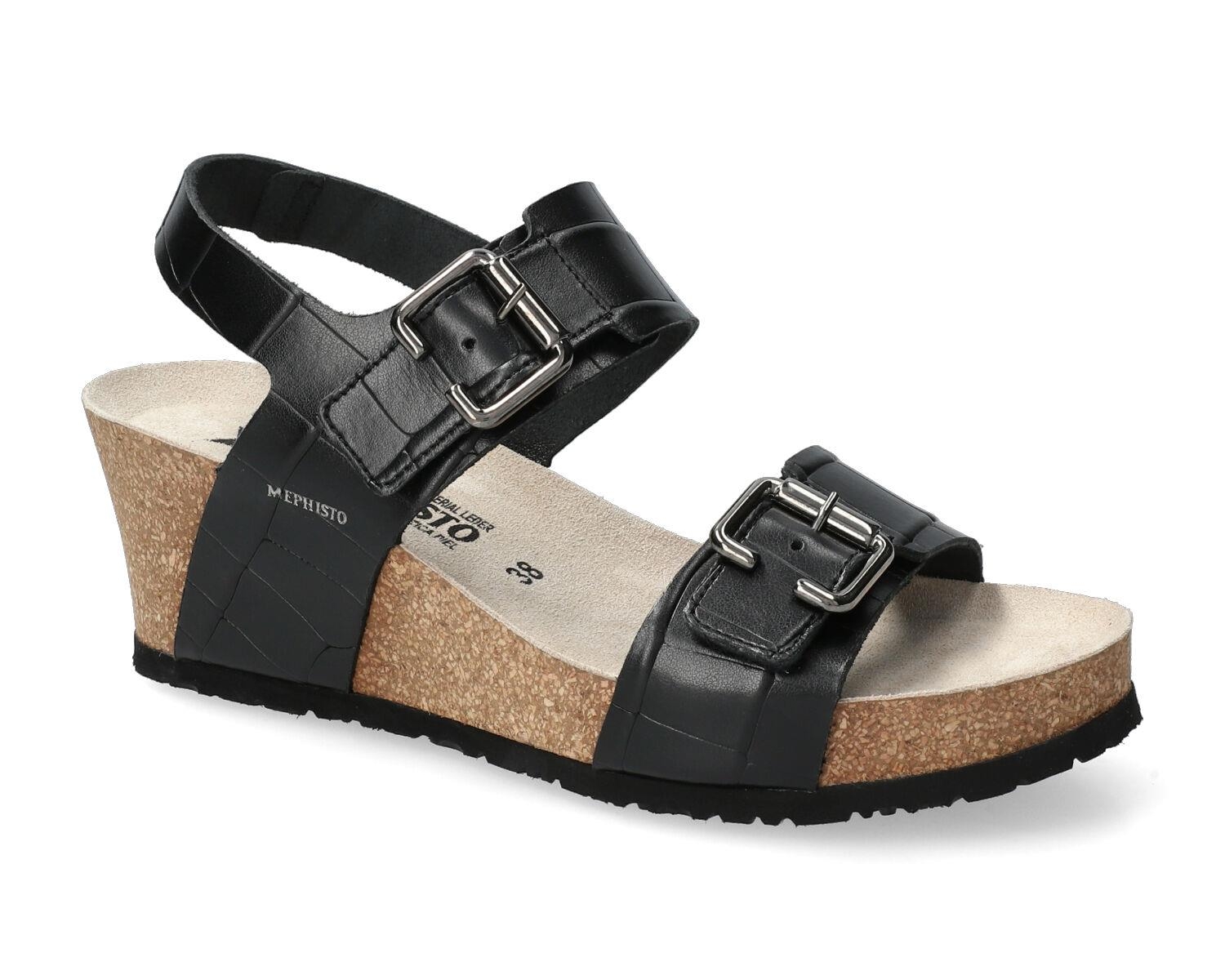 sandales femme modèle Lissandra Noir - Mephisto